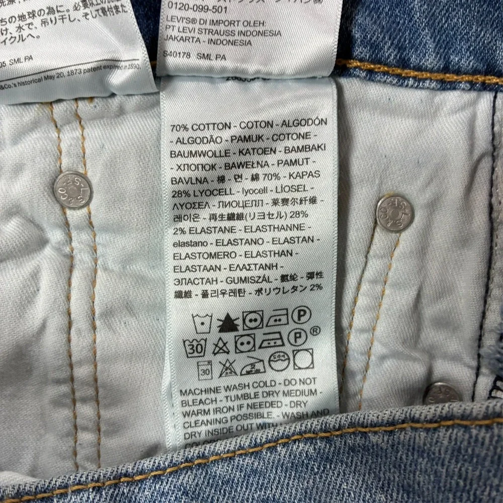 Levi's 512 Mens Slim Taper Jeans Size 31x30 Light Wash Denim Stretch Low Rise